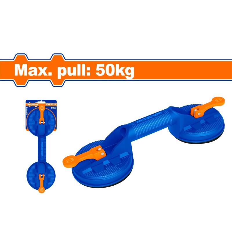 Ventosa Sopapa Doble Para Vidrios Ceramicas Hasta 50Kg Wadfow