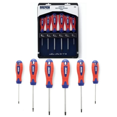 Juego De 6 Destornilladores Torx Bremen
