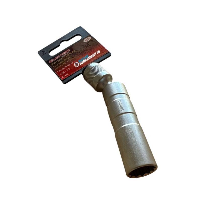 Sacabujia Articulado Estriado 14Mm - Encastre 3/8