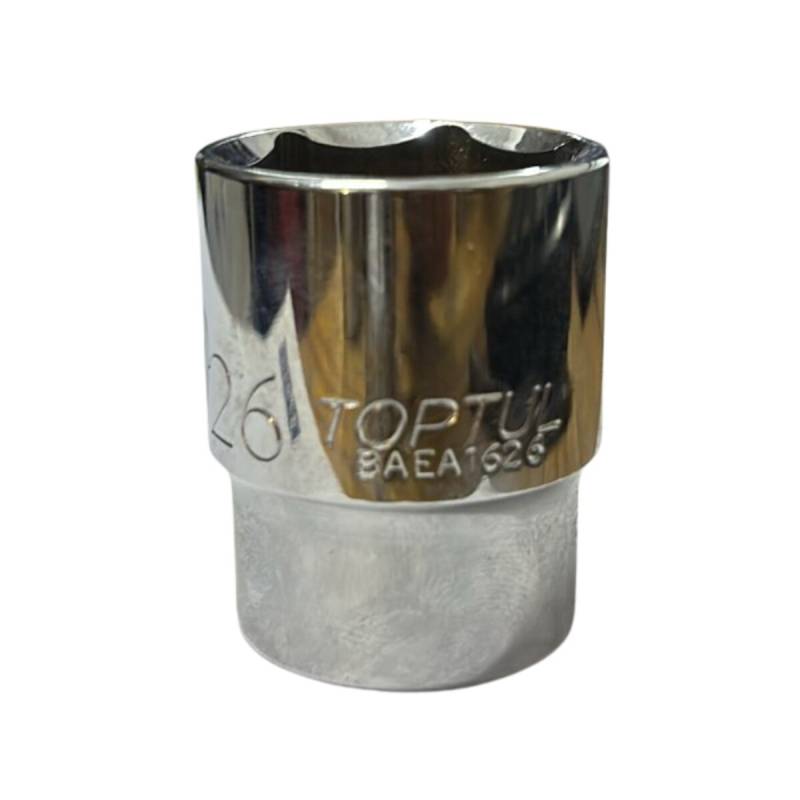 Tubo Con Encastre De 1/2 Corto De 26Mm Hexagonal