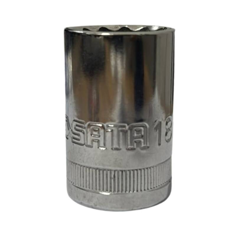 Tubo De 18Mm Con Encastre De 1/2 Corto Estriado