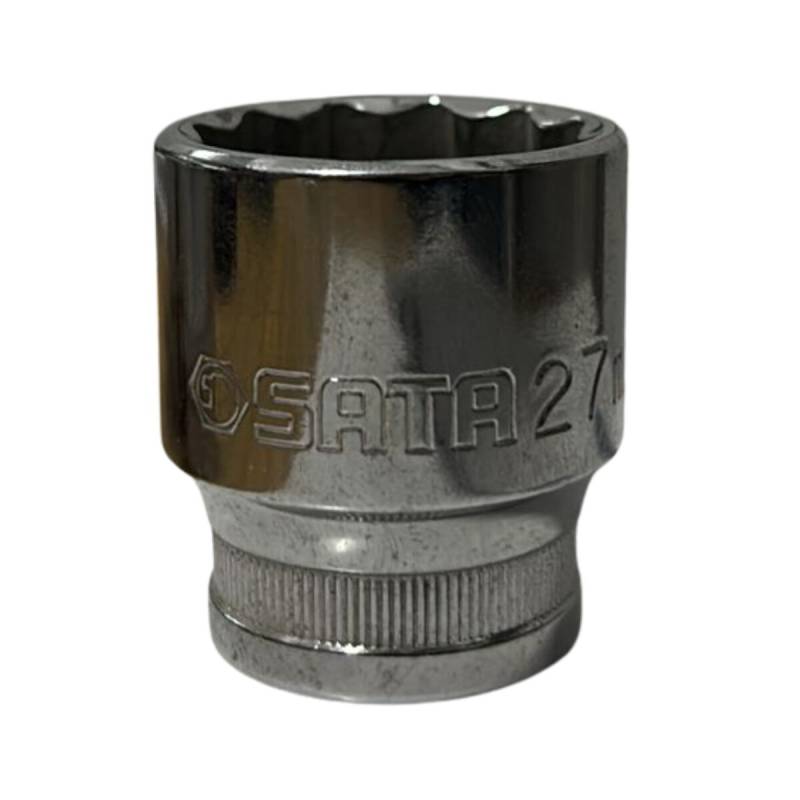 Tubo De 27Mm Con Encastre De 1/2 Corto Estriado