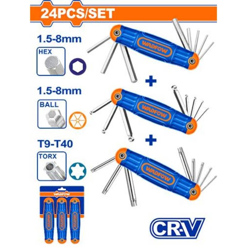 Set 3 Juegos De Llaves Allen Y Torx Estilo Navaja