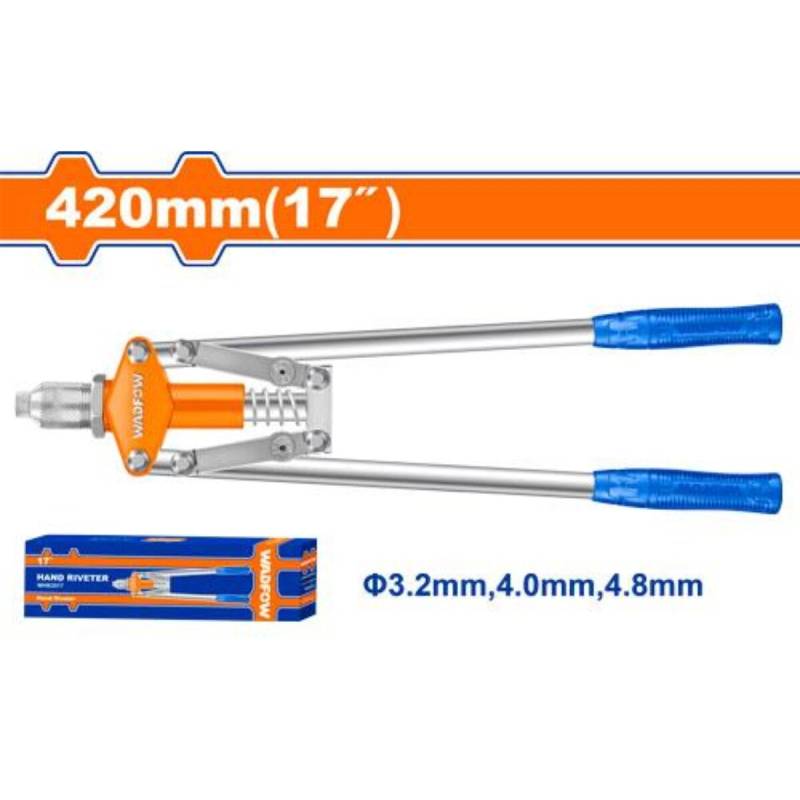 Remachadora Manual Pop 42Cm Tipo Tijera Larga