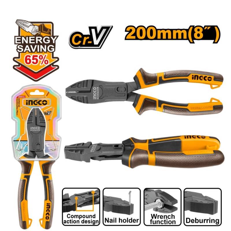 Alicate Multifuncion Industrial De Alto Corte 4 En 1