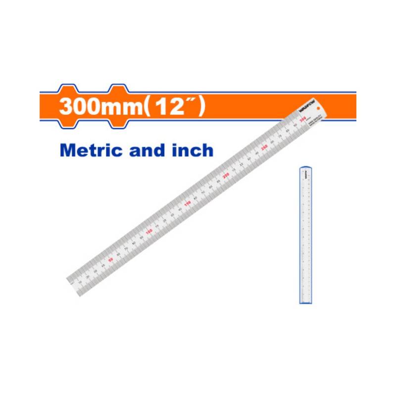 Regla De Acero De 30Cm Metrica Y Pulgadas