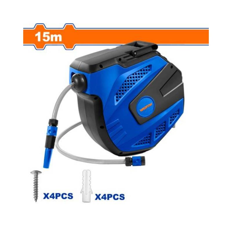 Enrrollador De Manguera De Agua Automatico 1/2 X 15Mts