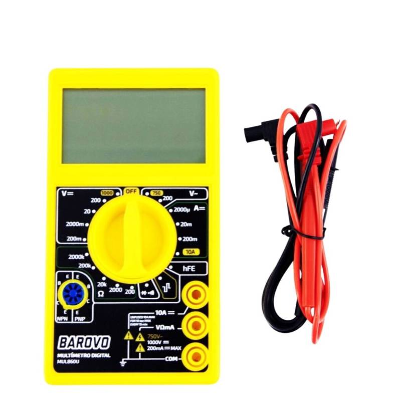 Tester Digital Multimetro Medidor De Voltaje Linea Economica
