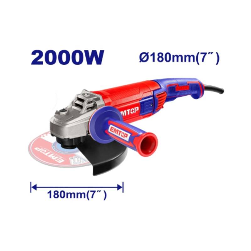 Amoladora Angular 180Mm Con 2000W Emtop