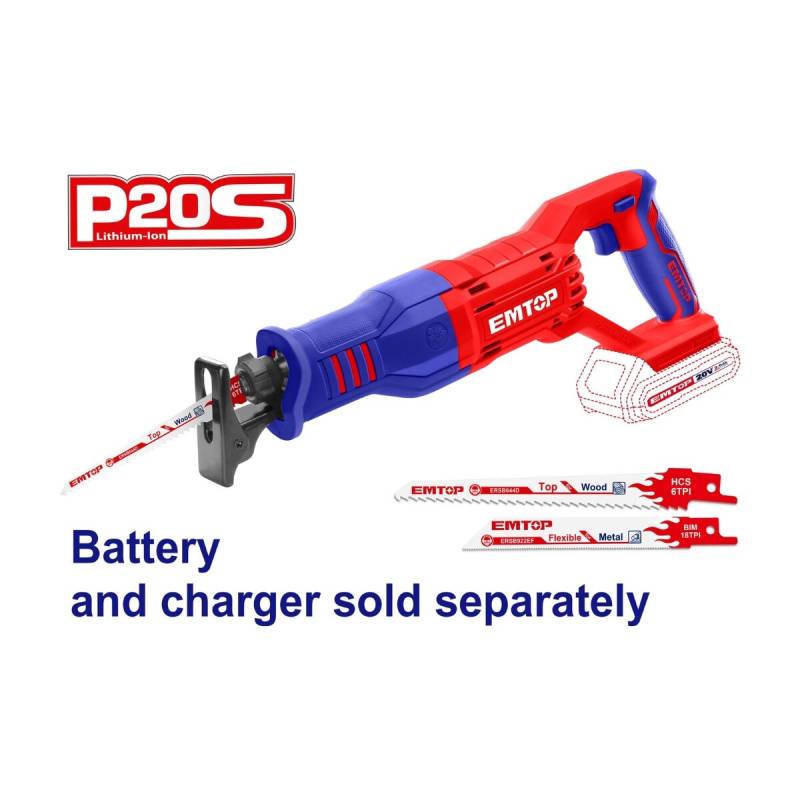 Sierra Sable Inalambrica A Bateria 20V Emtop