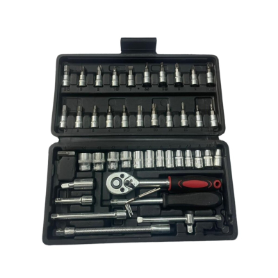 Caja De Tubos 46 Piezas Encastre De 1/4