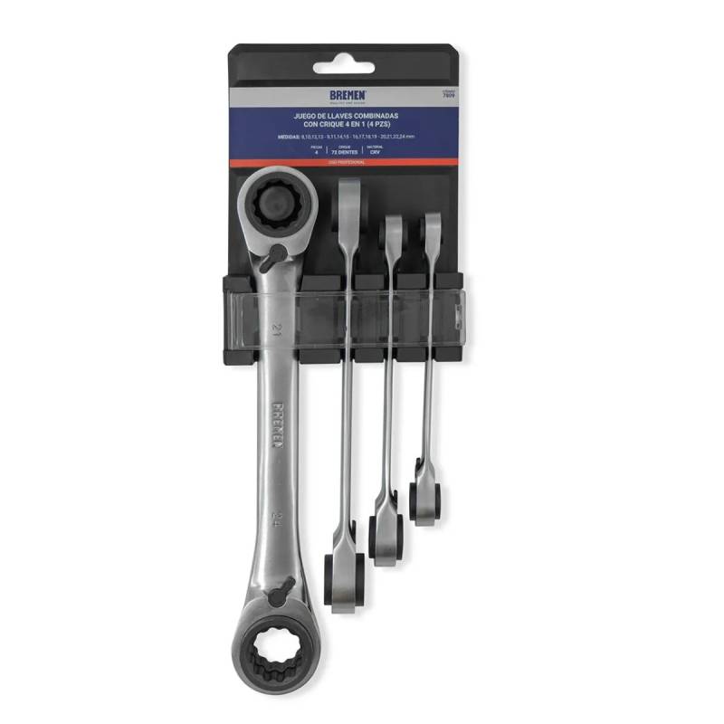 Set De 4 Llaves Con Crique Largas Dobles Bremen