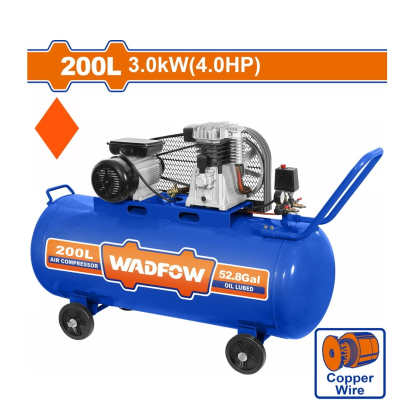 Compresor De Aire 200 Litros Monofasico 4Hp A Correa