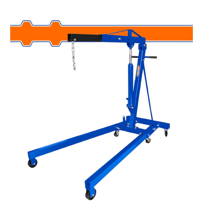 Pluma Levanta Motores Reforzada 2 Toneladas Plegable