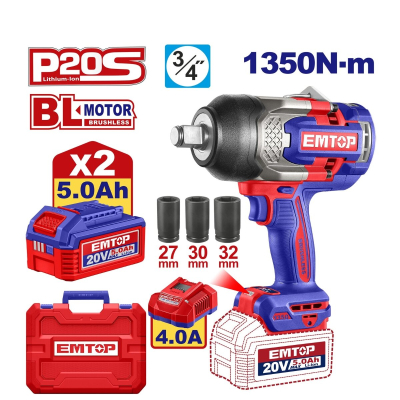 Pistola De Impacto A Bateria Enc 3/4 - 135 Kilos