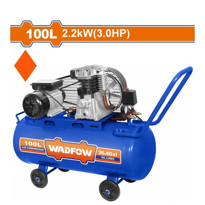 Compresor De Aire 100 Litros A Correa 3Hp Monofasico