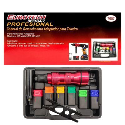 Remachadora Rosca Tipo Cabezal Para Taladro M3 A M10