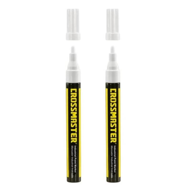 Set De 2 Fibron Marcador Blanco Para Motores Y Metales