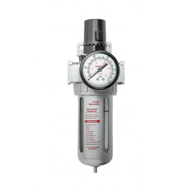 Filtro Regulador Para Linea De Compresor Encastre 1/2