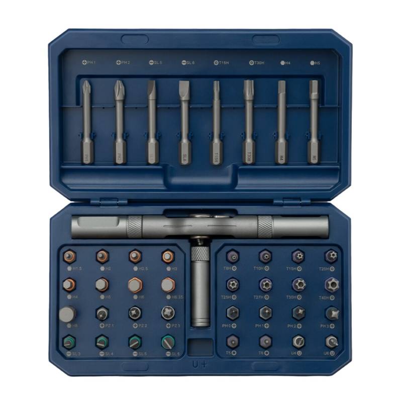Caja De Tubos Encastre 1/4 Imantada Con 44 Piezas Top