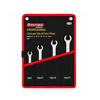 Juego De 4 Llaves Corona Purgador De Freno 8 A 17Mm