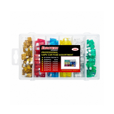 Kit De Fusibles Ficha Automotor X 120 Piezas Surtidos