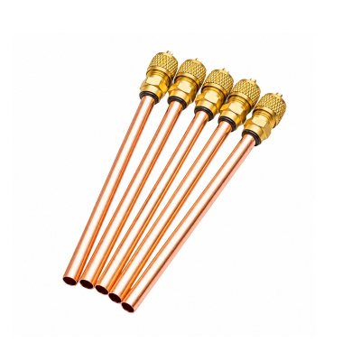 Set De 5 Valvulas Para Carga De Refrigeracion 1/4