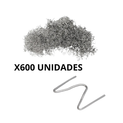 Set De 600 Grampas Tipo M Para Soldador De Plastico