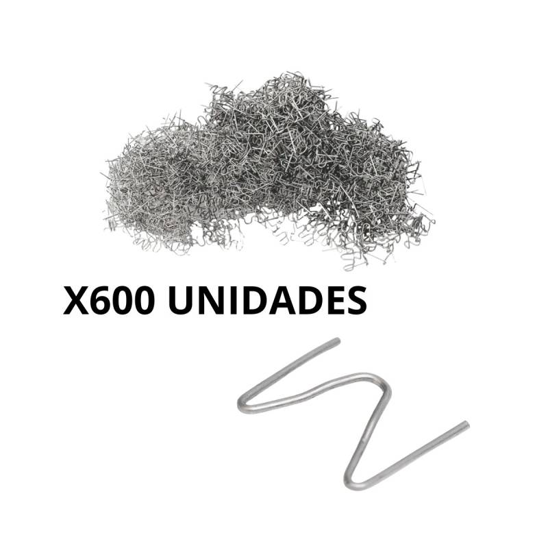Set De 600 Grampas Tipo M Para Soldador De Plastico