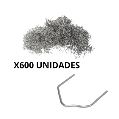 Set De 600 Grampas Tipo V Para Soldador De Plastico