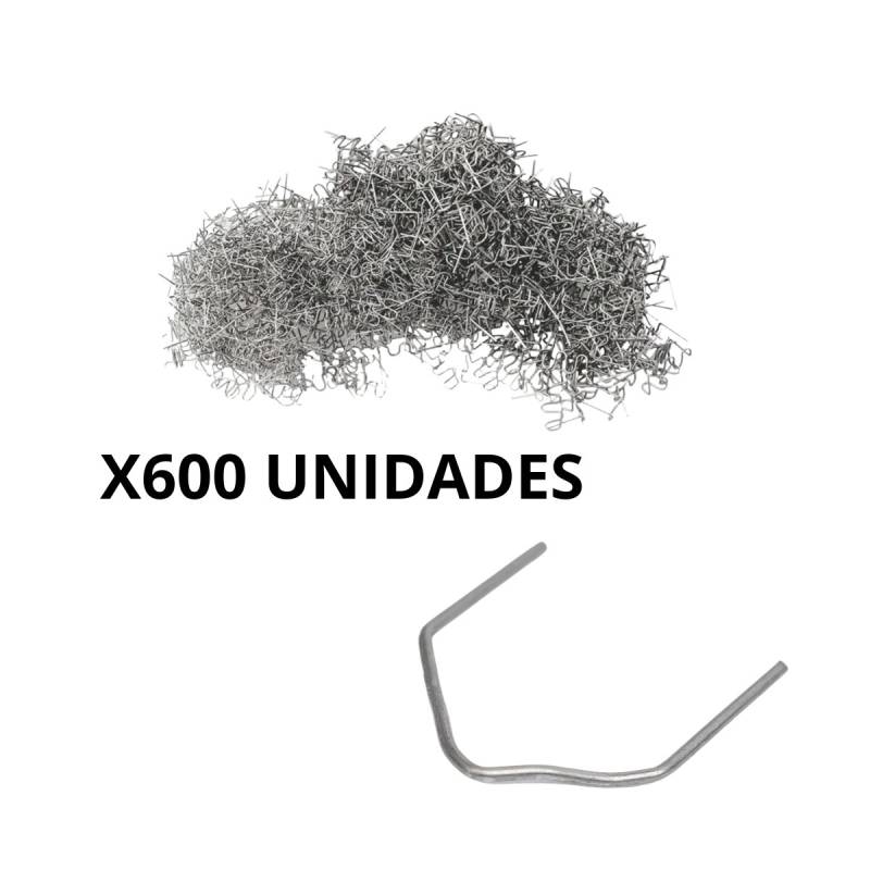 Set De 600 Grampas Tipo V Para Soldador De Plastico