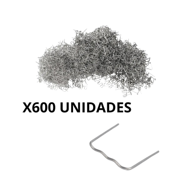 Set De 600 Grampas Tipo Recta Para Soldador De Plastico