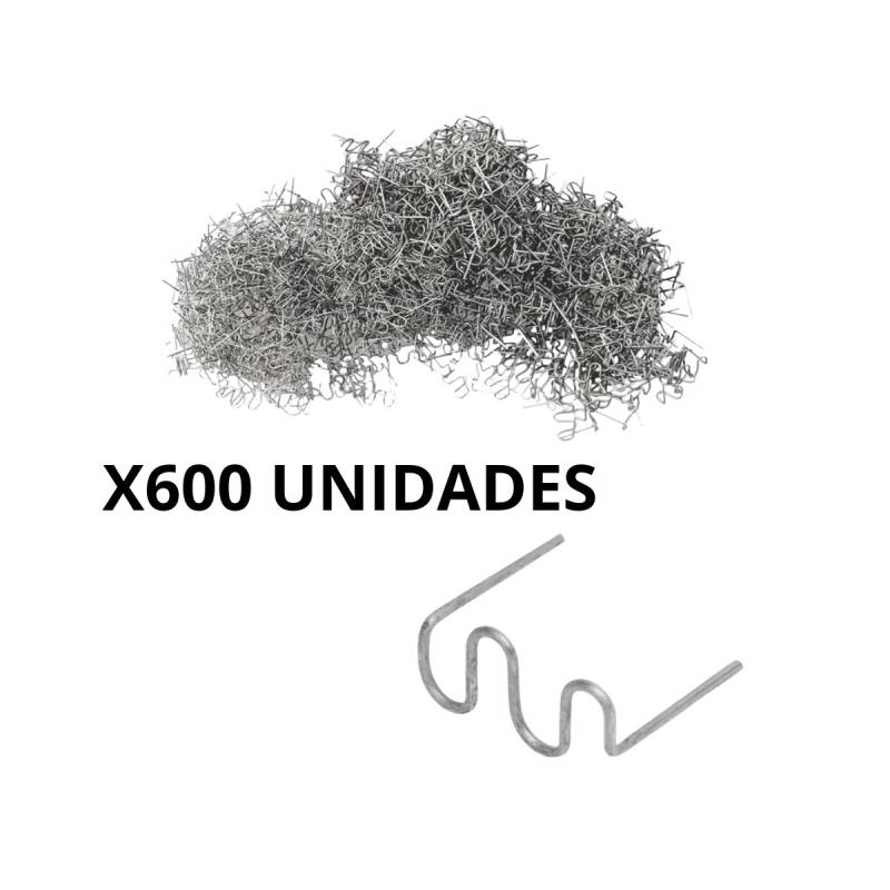 Set De 600 Grampas Tipo W Para Soldador De Plastico