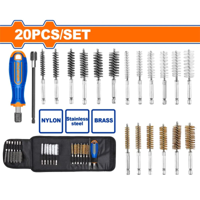 Set De 20 Cepillos Tubulares Con Destornillador