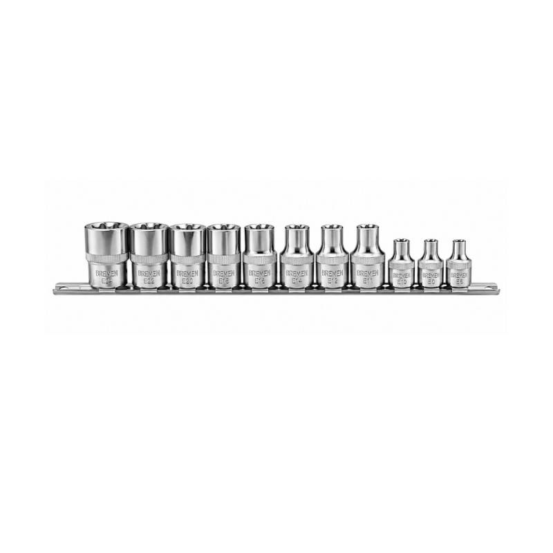 Juego De Tubos Torx Hembra 1/2 - 3/8 Bremen Industrial
