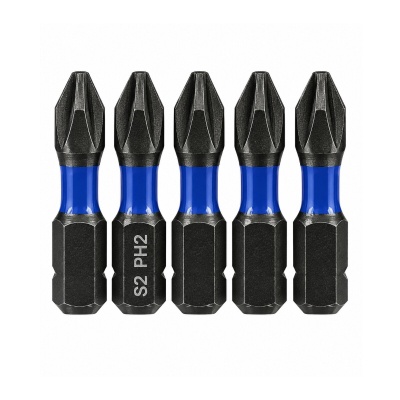 Puntas Ph2 Cortas De Alto Impacto Para Atornillador X5