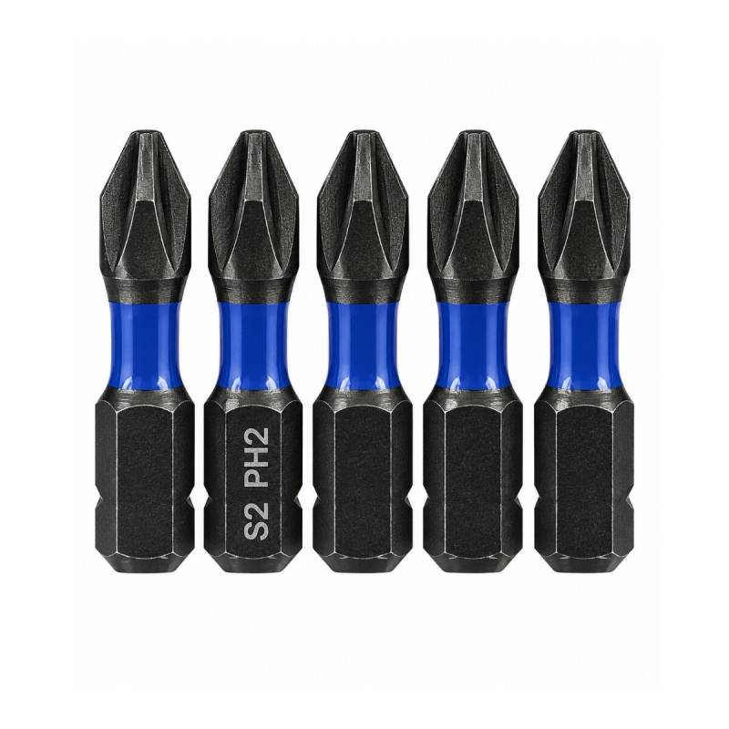 Puntas Ph2 Cortas De Alto Impacto Para Atornillador X5