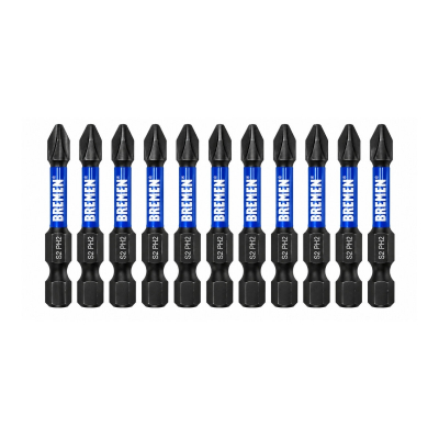 Puntas Ph2 Largas De Alto Impacto Para Atornillador X10