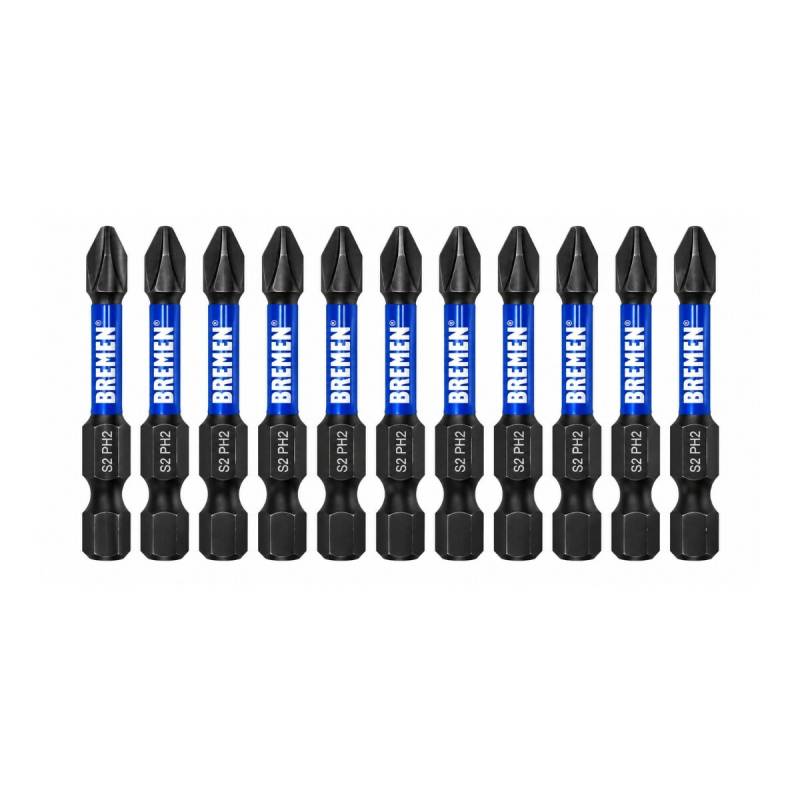 Puntas Ph2 Largas De Alto Impacto Para Atornillador X10