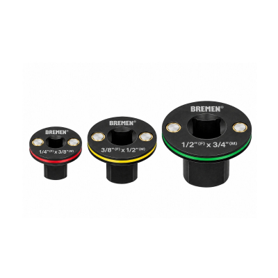 Set De 3 Adaptadores Chatos Para Tubo De Impacto