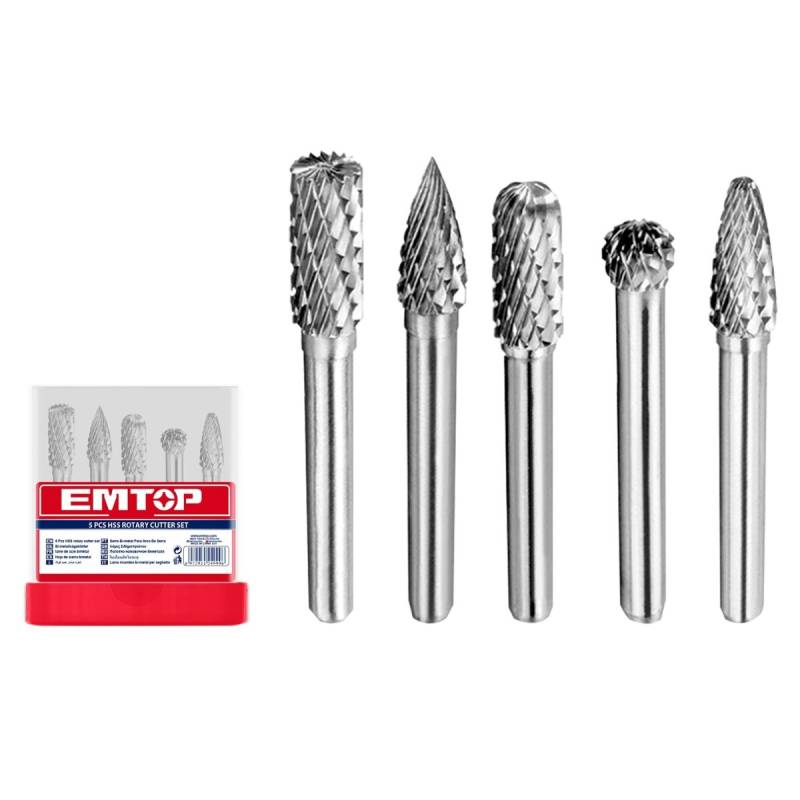 Set De 5 Fresas De Tugsteno Industriales Para Metal
