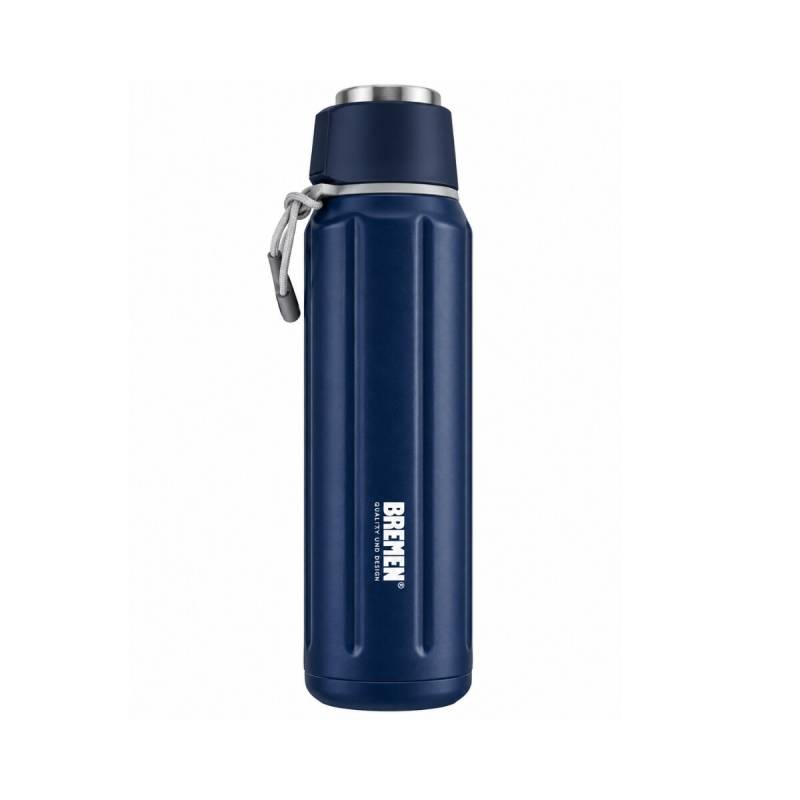 Termo Acero 600Cc Doble Pared 24 Horas Azul