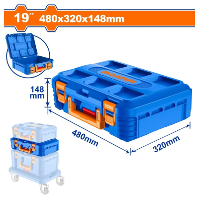 Caja De Herramientas Plastica Apilable 48Cm Ultra Reforzada