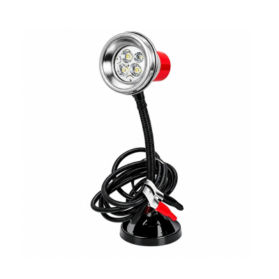 Lampara Led Con Base Imantada Y Cocodrilos 12V Pixar