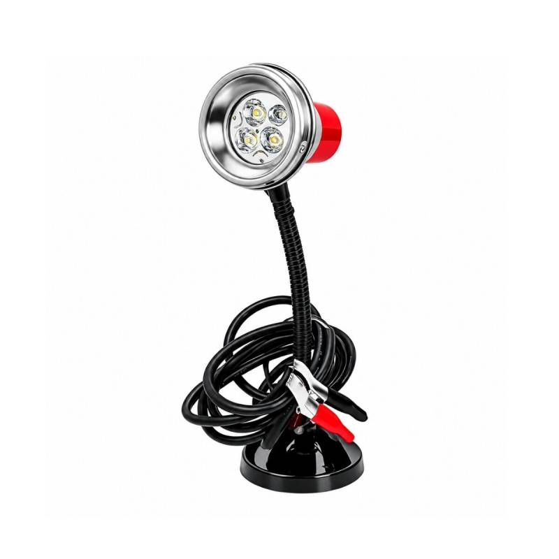 Lampara Led Con Base Imantada Y Cocodrilos 12V Pixar