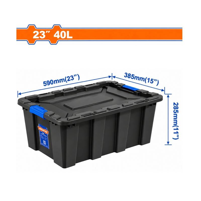 Baul Organizador De Plastico 40 Litros Con Tapa