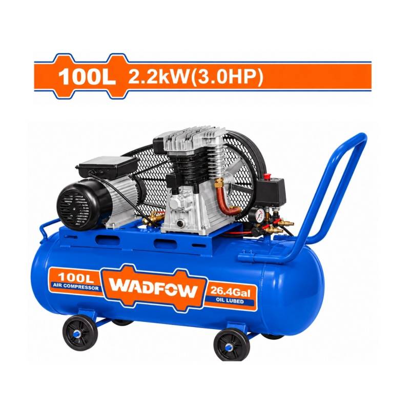 Compresor De Aire 100 Litros A Correa 3Hp Monofasico