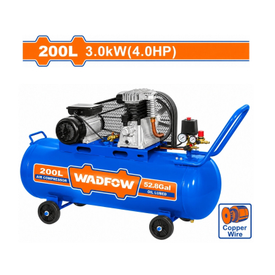 Compresor De Aire 200 Litros Monofasico 4Hp A Correa