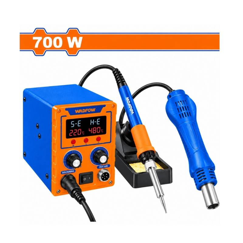 Estacion De Soldado Completa Con Pistola De Calor 700 Watts