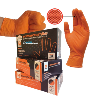 Caja De Guantes De Nitrilo Con Textura Talle 'Xl'